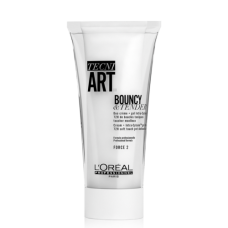 Tecni.Art Bouncy & Tender Kreem-geel lokkide loomiseks lokkis juustes 150 ml